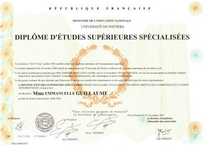 Diplôme universitaire Master Génie cellulaire